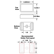 FK122EIHM0.032768-T3|福克斯貼片晶振|FK122晶振|2012超小型晶振